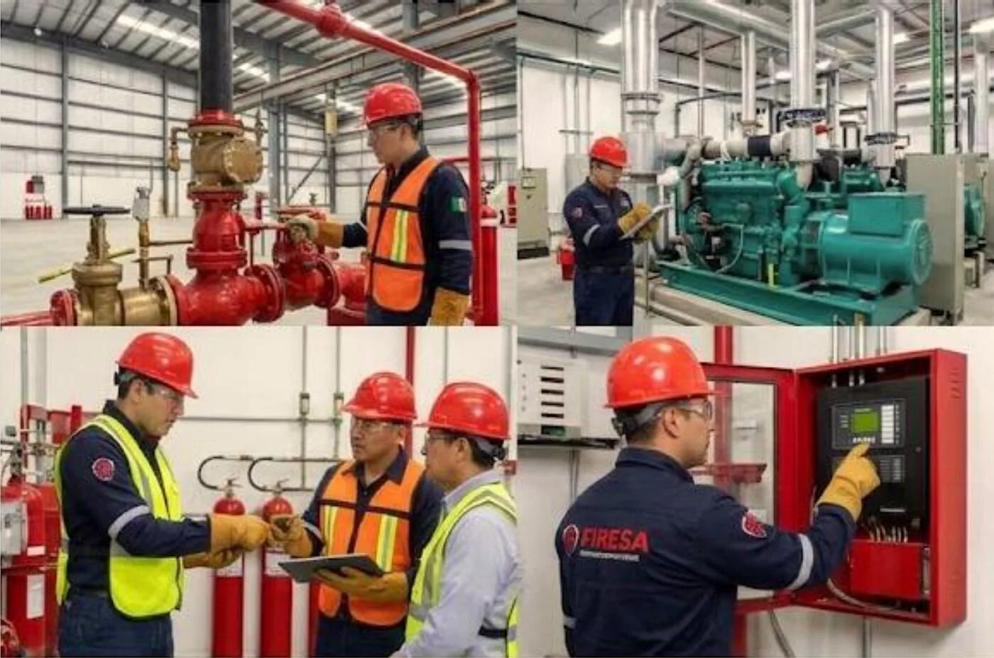 Técnicos de FIRESA en campo
